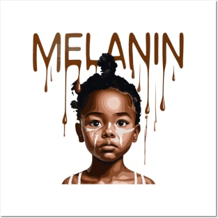 Melanin Drippin' Afrocentric Posters and Art